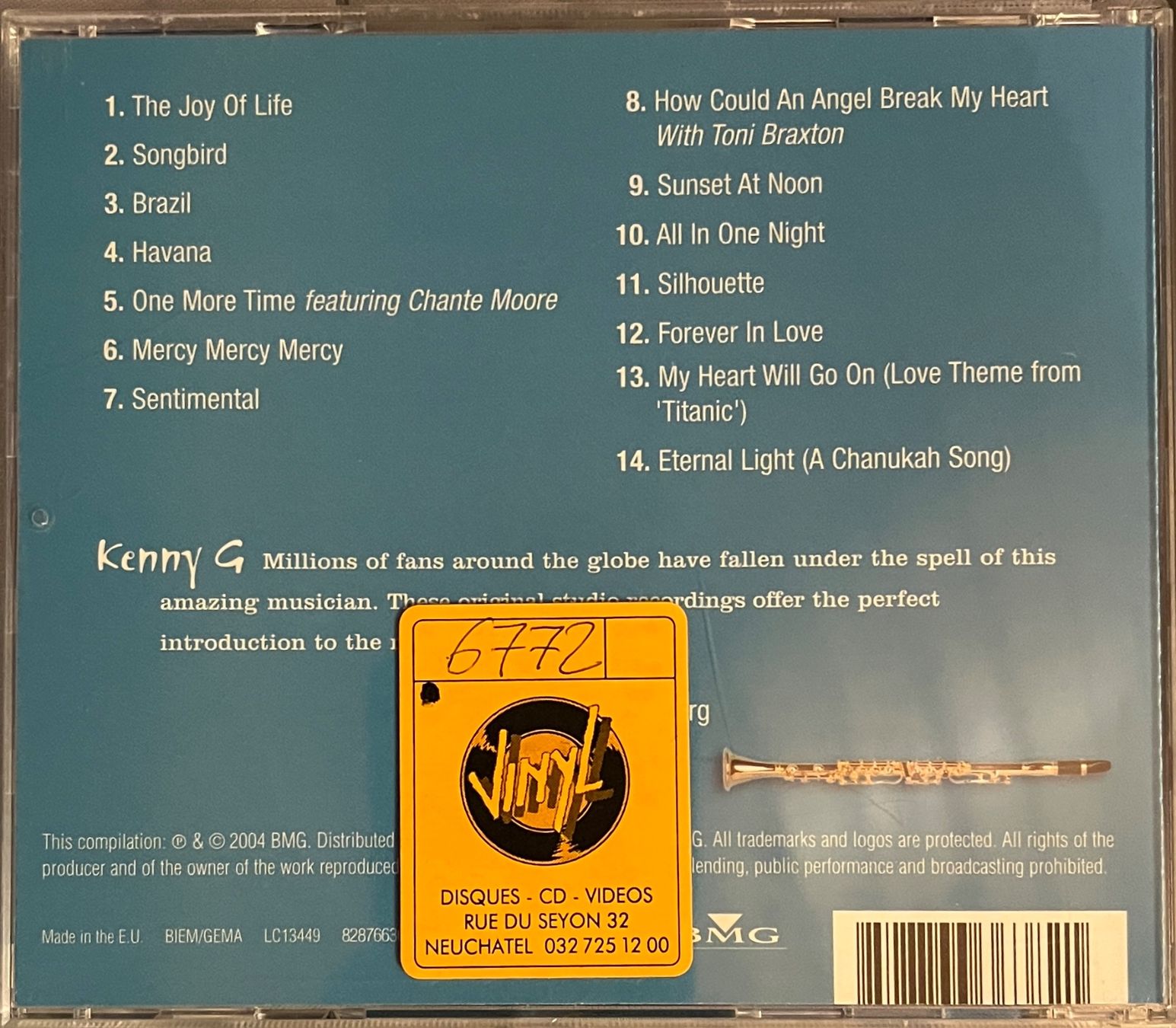 CD: CD KENNY G- ArtistCollection – Usato da Renan BE venduto da johncactus 1