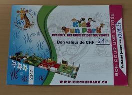 1 Entrée pour enfant de plus de 2 ans au Kids Fun Park Etoy