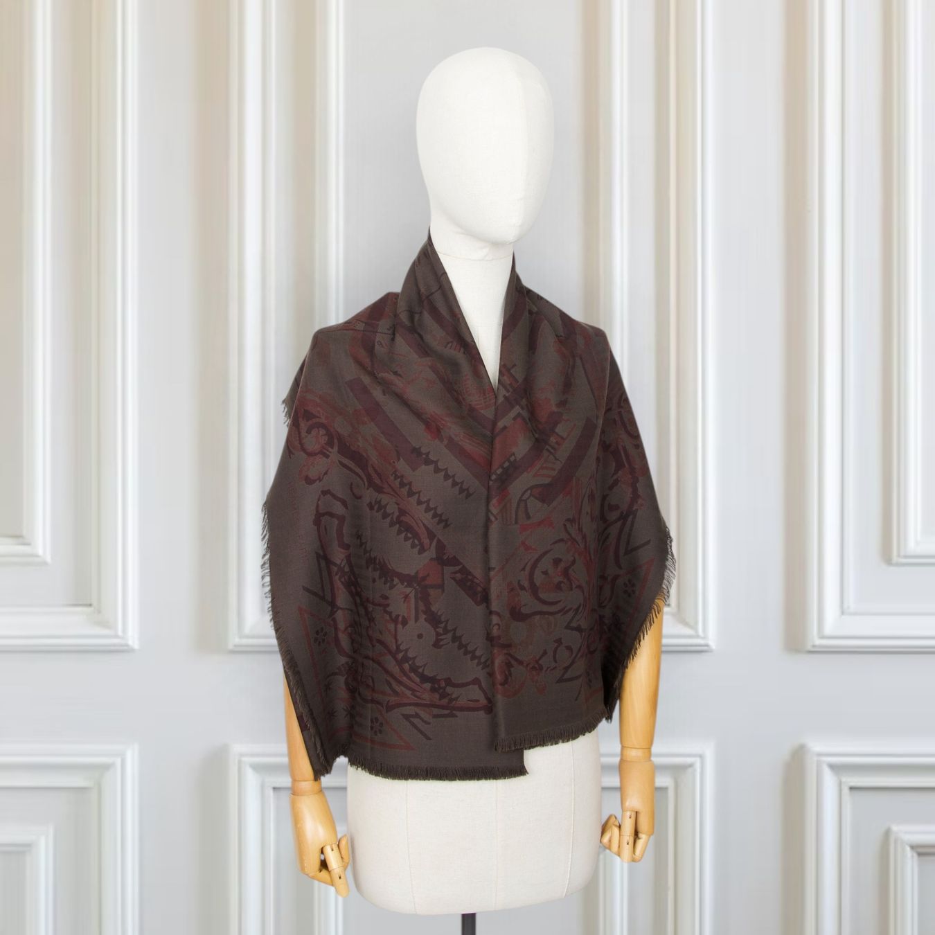 Hermès Foulards & écharpes: Hermès 140 Khaki – D'occasion à Binningen par Designerlabels 3