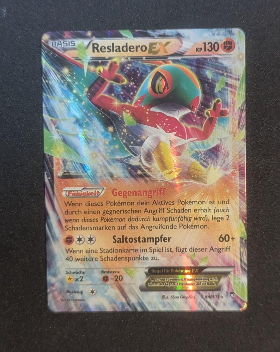 Pokémon Carte collezionabili: Hawlucha EX 64/111 DE – Usato da Zürich venduto da printz7