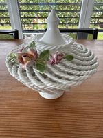 Dekorative Bonbonniere, Keramikdose mit Rosen, Vintage 🌸