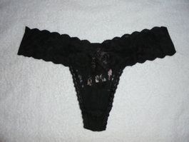 VICTORIA'S SECRET LACE THONG, ONE SIZE, NEU