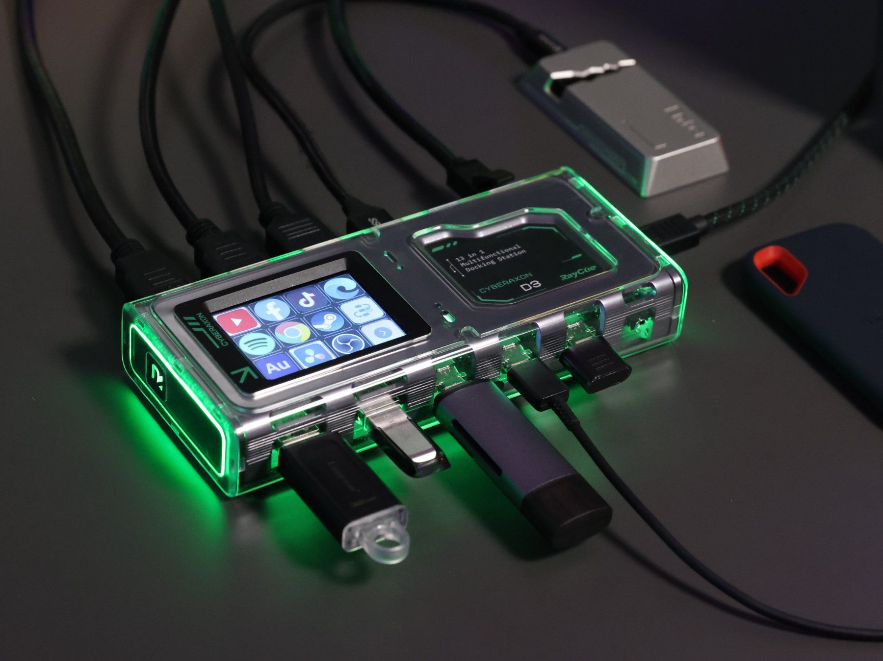 Docking station: Cyberaxon D3 USB-C Dock & Stream Deck (Neu, Ungeöffnet) – Nuovo e nell'imballaggio originale da Bern venduto da jjgen 1