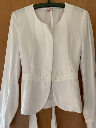 H&M weisser Blazer Gr. 36, taillierter Schnitt
