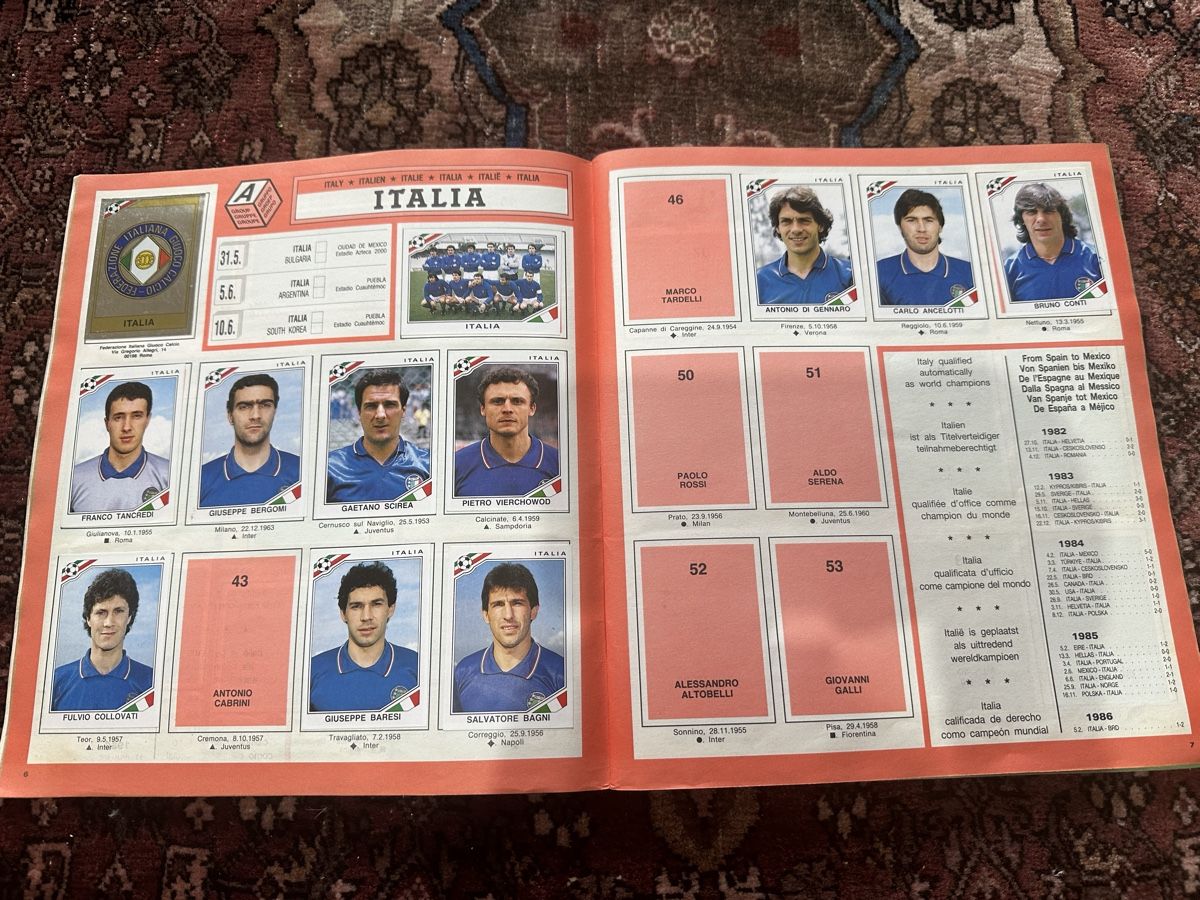 Panini Album: Album figurine Panini Mexico 86 – Usato da Bellinzona venduto da Ti.belli 9