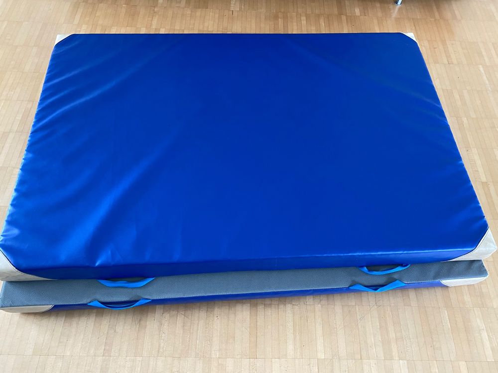 Tapis de gymnastique Jeflex 200 x 100 x 8 cm, couleur rouge/noir