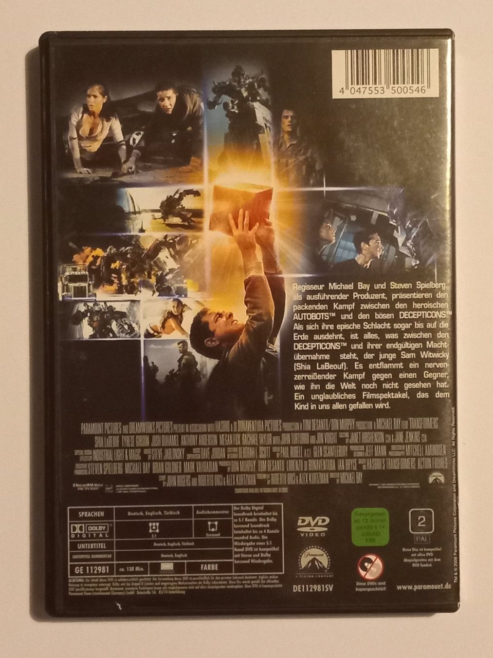 Alle DVDs: B5 DVD -  TRANSFORMERS (deutsch) - gebraucht – Gebraucht aus Urtenen-Schönbühl von chr_hf86 1