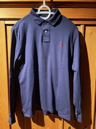 Polo Ralph Lauren Langarm Poloshirt – Navy - Grösse S