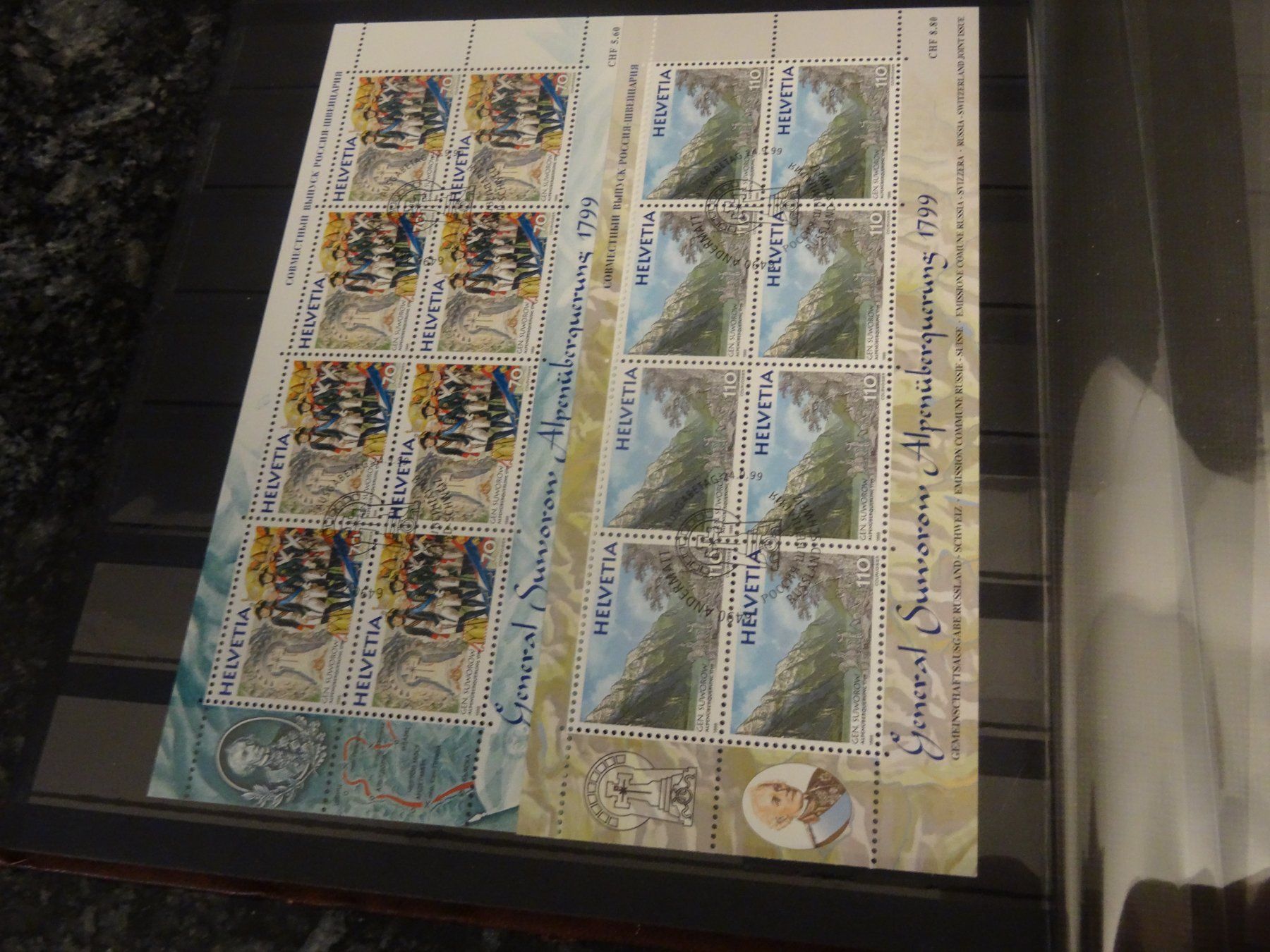 Tutti i francobolli: 1999 Schweiz / Russland KLEINBOGEN ET-STEMPEL – Usato da Olten venduto da pechsisa1