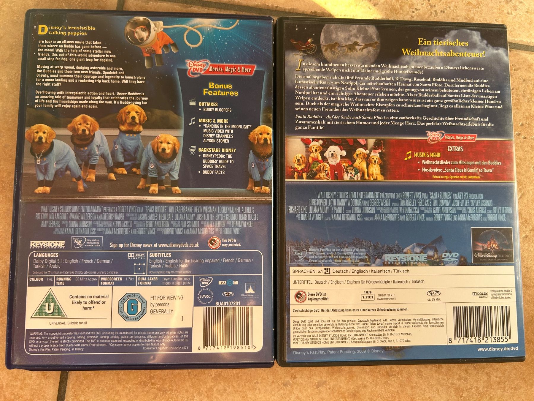 Tutti i DVDs: 2 DVDs: Space Buddies und Santa Buddies – Usato da Oberkulm venduto da angela_05 1