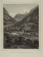 BONDO & BONDASCA-GLETSCHER, STAHLSTICH NACH ROHBOCK 1870