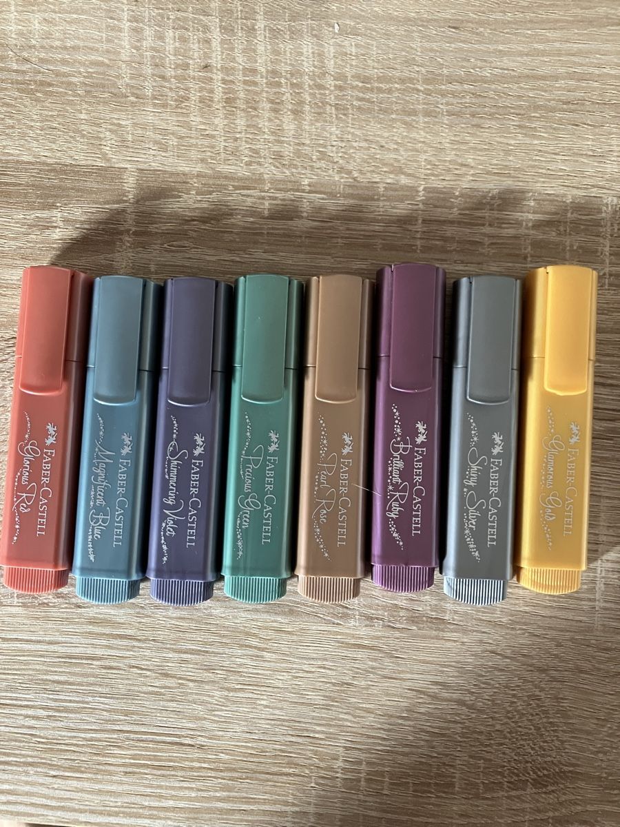 Faber-Castell Penna & Evidenziatori: Leuchtstifte Metalic Farber Chastel – Nuovo (secondo la descrizione) da Bözberg venduto da Sape9192