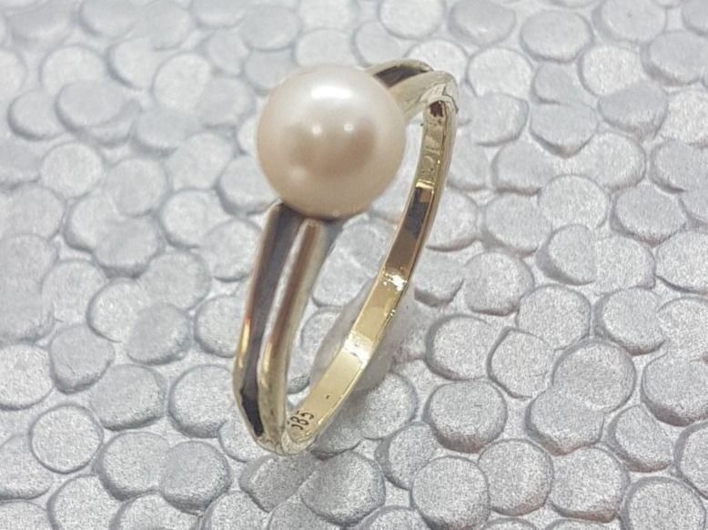 Ringe: Zierlicher Ring mit echter Zuchtperle – Neu (gemäss Beschreibung) aus Unterägeri von Altgoldschmuck 3