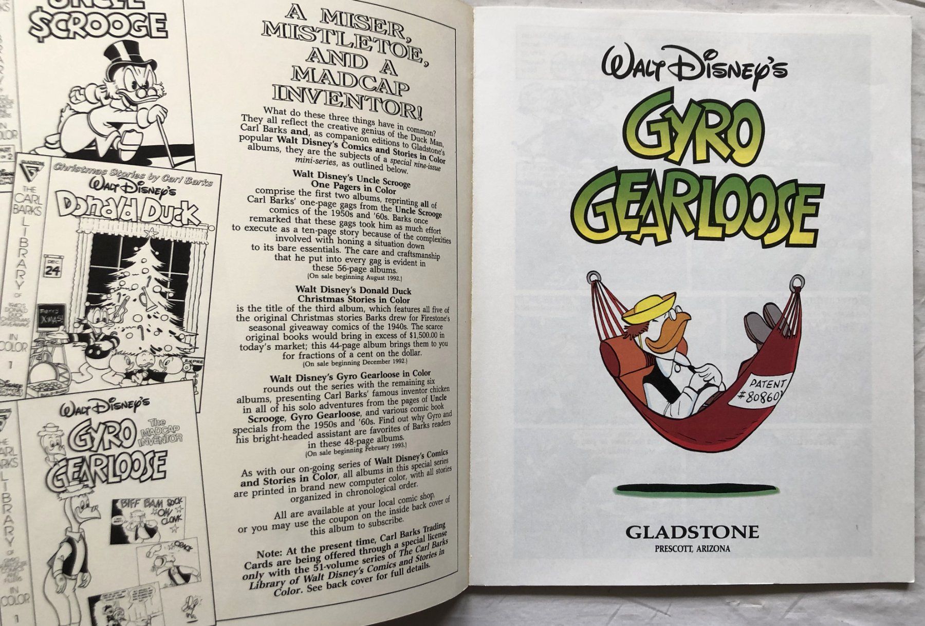Fumetti: Walt Disney's GYRO GEARLOOSE 1 - Comic - Carl Barks Library – Usato da Schaffhausen venduto da durruti 1