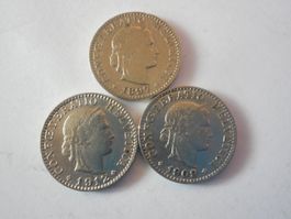3 x 20 Rp.  alt  1897/1909/1912