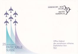 25 Jahre Patrouille Suisse 1989 (Kurierflug)