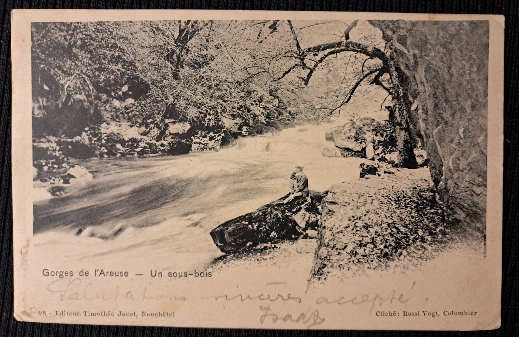 Cartoline postali: GORGES DE L'AREUSE 1902 - ANIMEE – Usato da Ponto Valentino venduto da giorgia06