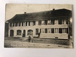 Alte Ansichtskarte Gränichen Haus mit Laden ?