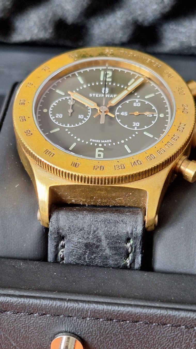 Steinhart Uhren: Steinhart Marine Officer Bronze Chronograph – Gebraucht aus Burgdorf von Max681 3