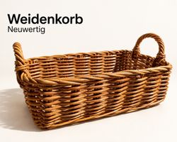 Korb Tableau Tablett geflochten 30 x 50 cm