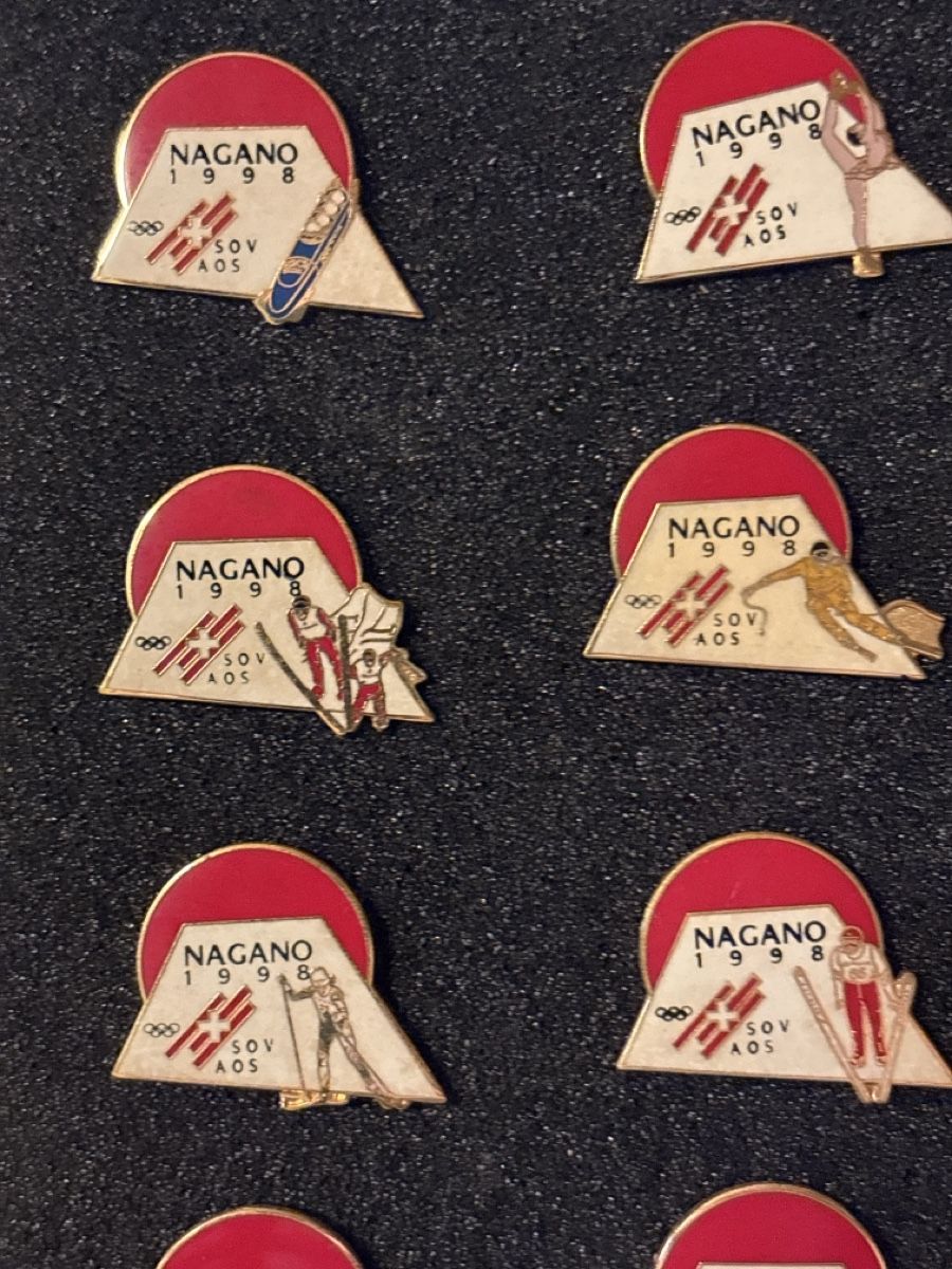 Placchette & Badge: Nagano 1998 Olympia Pins, Selten – Usato da Matzingen venduto da Old-Shop 1