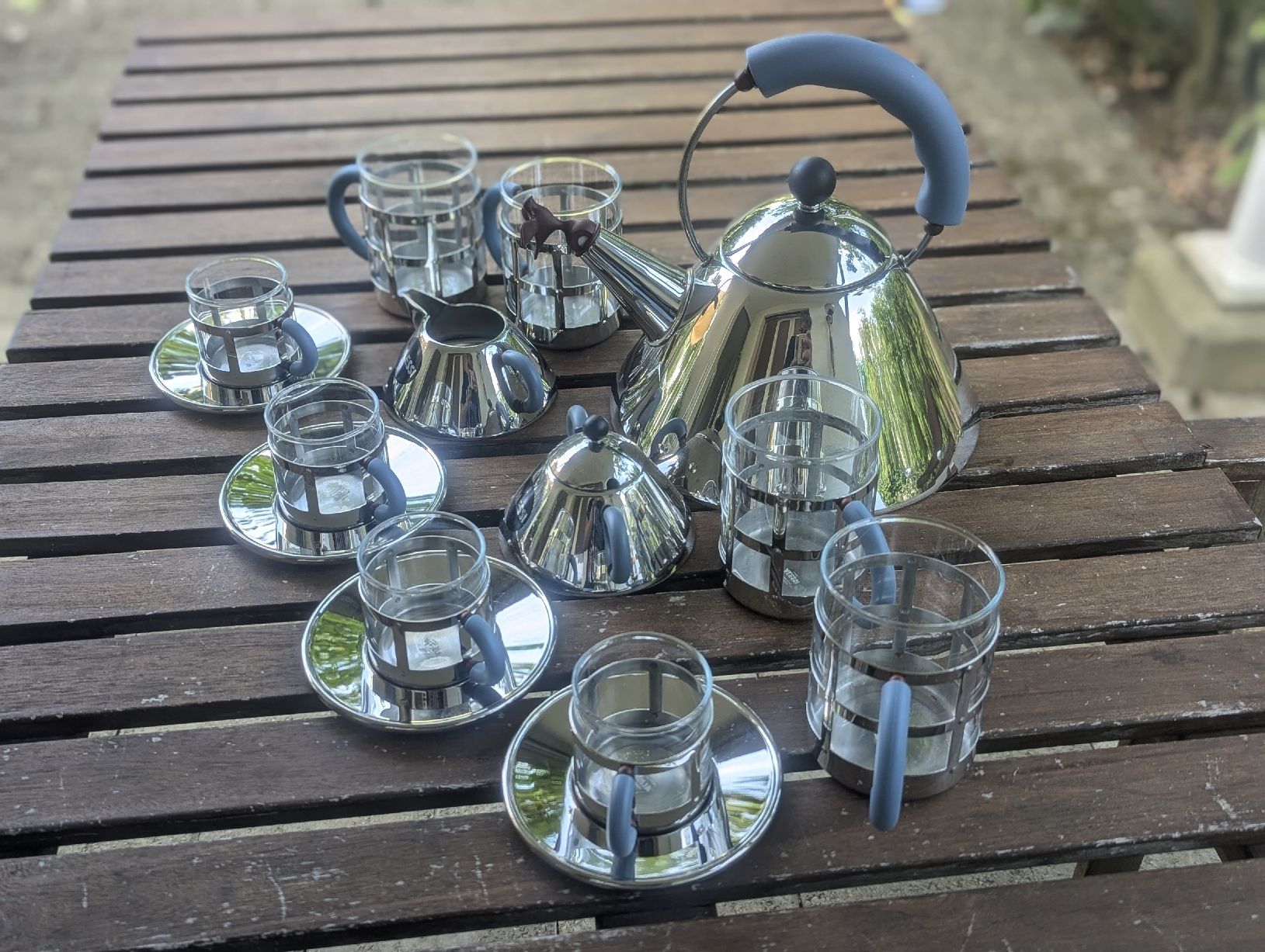 Alessi Services de table: Alessi Michael Graves Blue Tea & Coffee Set  – D'occasion à Erlinsbach SO par Meytalien 7