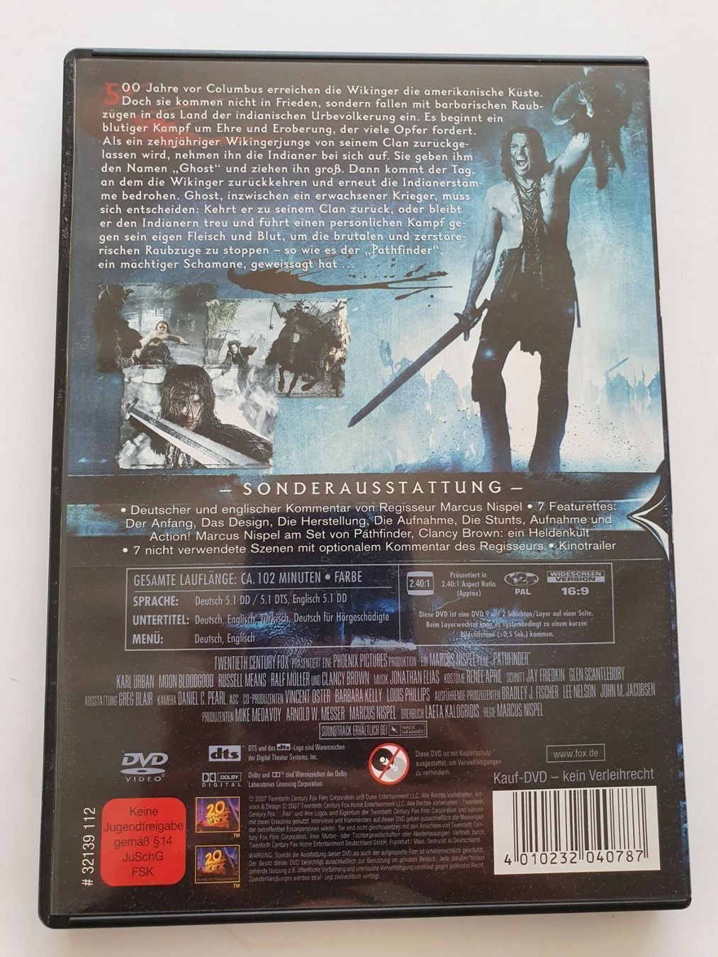 Tutti i DVDs: PATHFINDER - Fährte des Kriegers – Usato da Oberdorf BL venduto da BaldenEagle 1