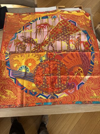 Scarf Hermes Ex Libris En Kimonos