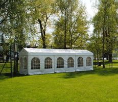 Festzelt Eventzelt weiss mit Fenstern 12x4m gebraucht