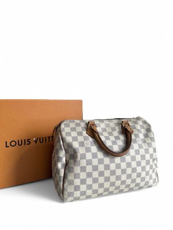 LOUIS VUITTON Damier Azur Speedy 30 Sac Tasche