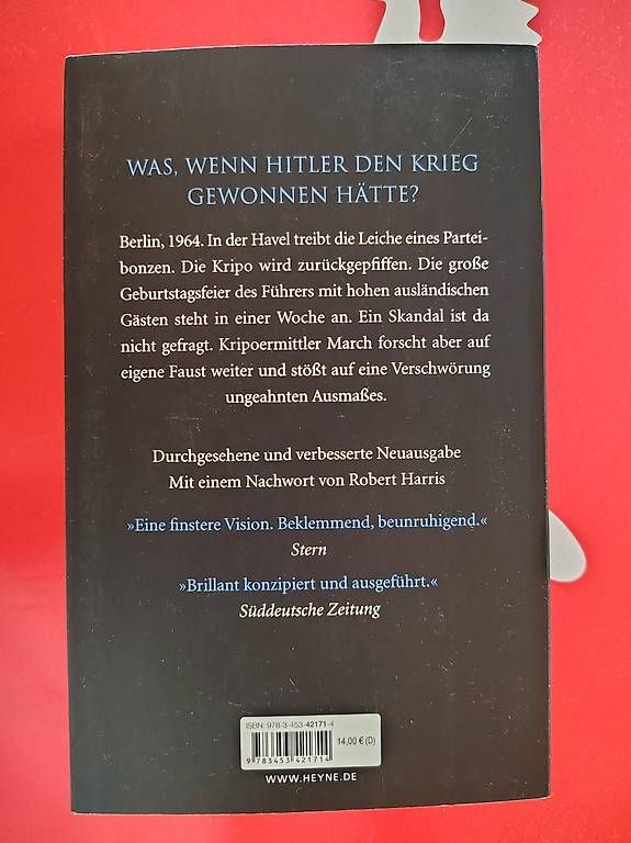 Libri: Robert Harris, Vaterland, wie neu – Usato da Gümligen venduto da pre_z2wf 1