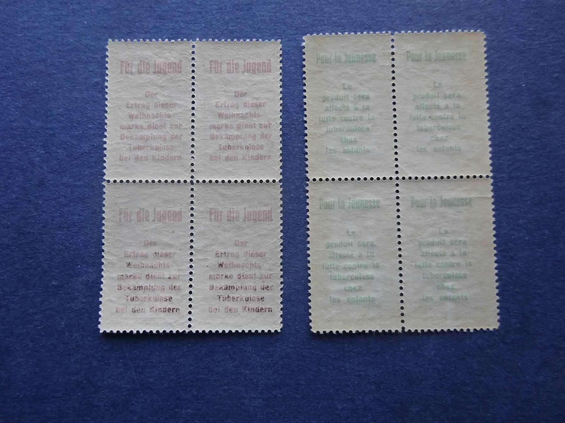Tutti i francobolli: 1912 Pro Juventute im 4er Block postfrisch** – Usato da Appenzell-Steinegg venduto da adi1975 8