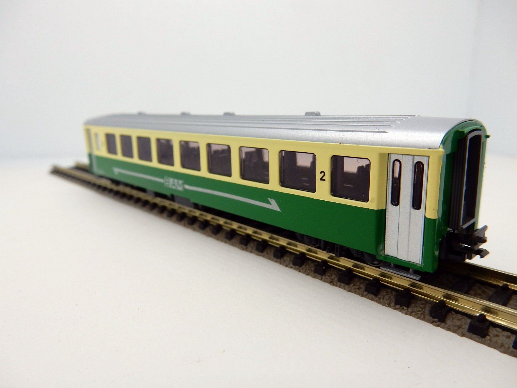 Kato Modelleisenbahnen: N-  "BAM" Bière - Apples - Morges - Voiture EW  - 2 Cl. – Neu (gemäss Beschreibung) aus Locarno von Gudrun2 2