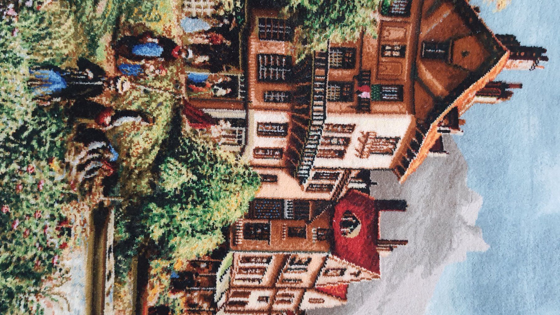 Tappeti: Wandteppich mit friedlicher Landschaft, Vintage Look – Usato da Luzern venduto da kar_nsm6 1
