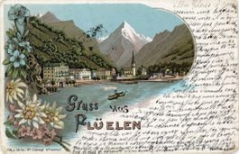 Flüelen  UR    - LITHO -      um 1898