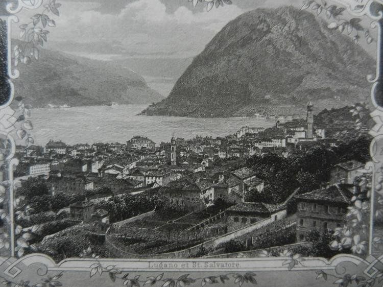 Incisioni: Souvenir Lugano – Usato da Risch venduto da Antikfee 5