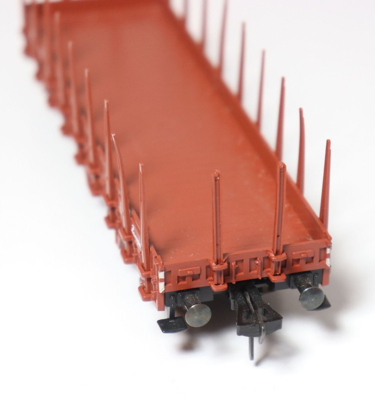 Fleischmann Modellini di ferrovie: Fleischmann 5221 H0 DB Rungenwagen Rmms 33 – Usato da Frick venduto da volvo850driver 6