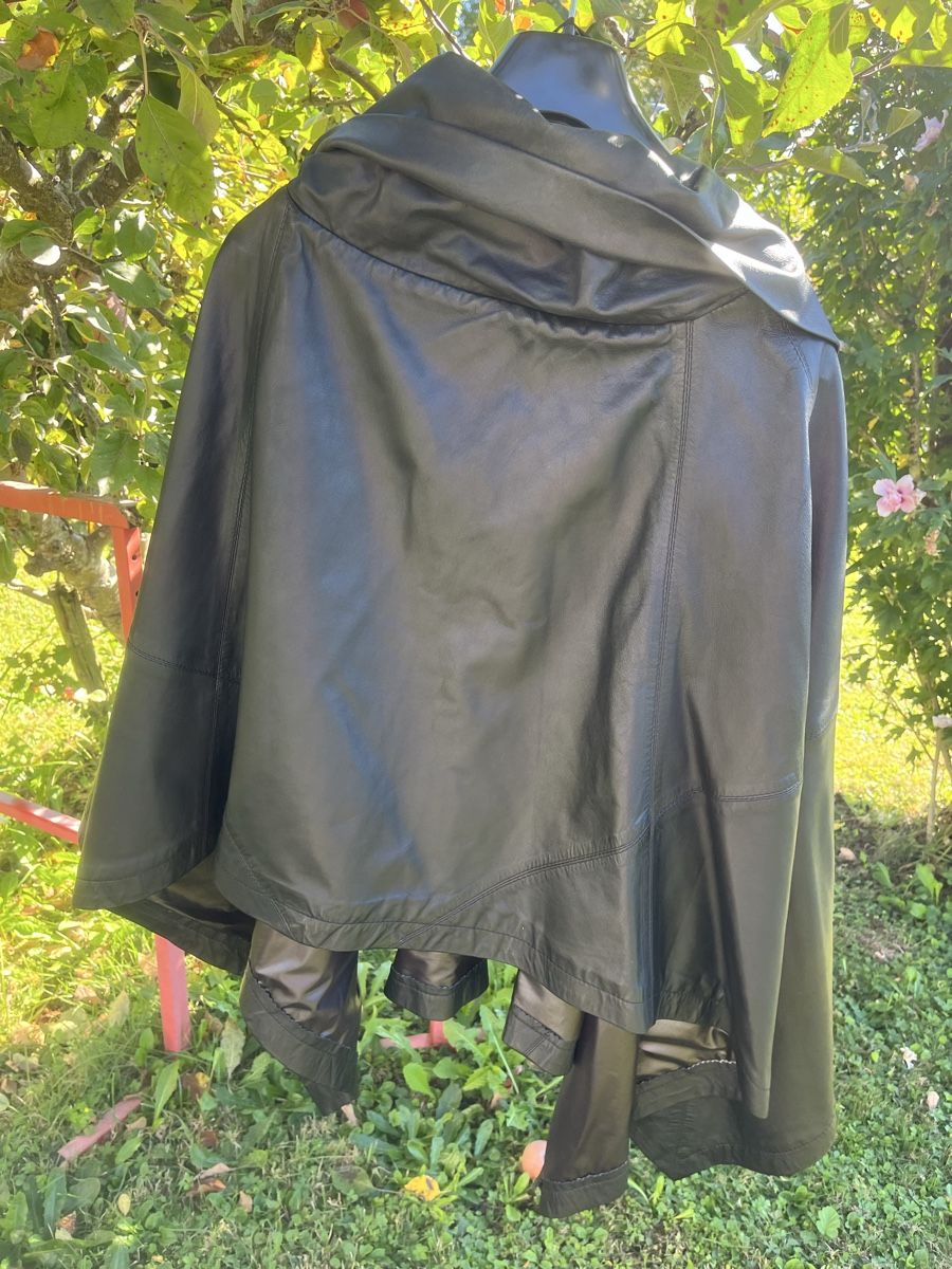 Altro in Moda donna: MARIEL Lederponcho Ledercape schwarz  – Nuovo (secondo la descrizione) da Heerbrugg venduto da sputnik09 4
