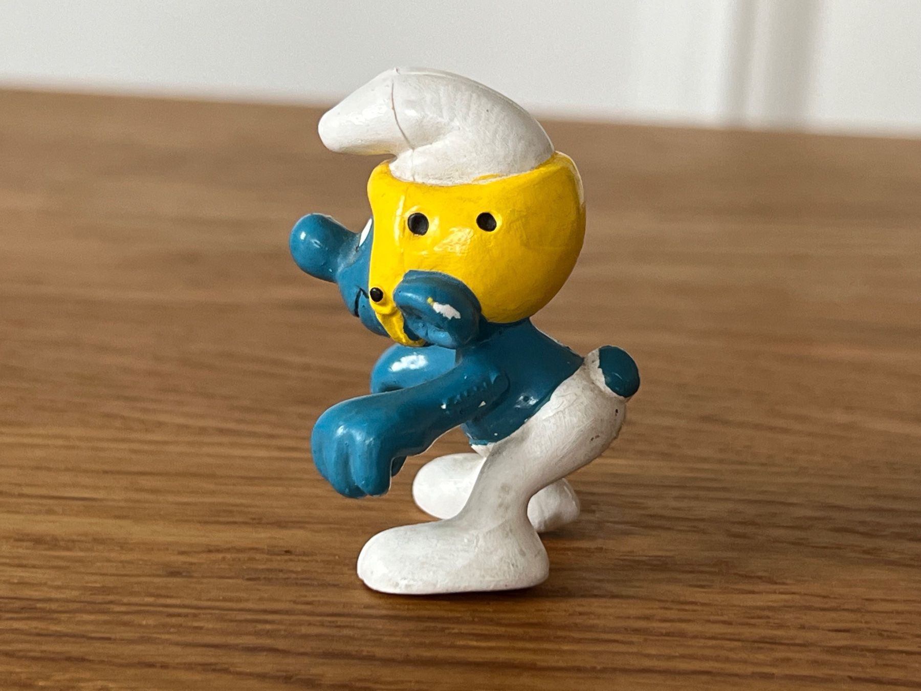 Schleich Figuren: Schlumpf mit Helm 1978 Fahrer PEYO Schleich – Gebraucht aus Ennetbaden von mapa05 3