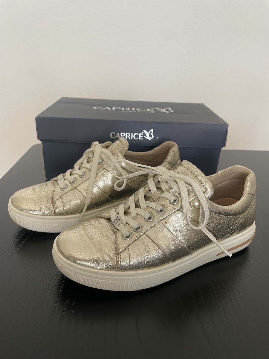 Scarpe da donna: CAPRICE SNEAKER LOW LIGHT GOLD METALLIC GRÖSSE 36 – Usato da Rorschacherberg venduto da drdupor 3
