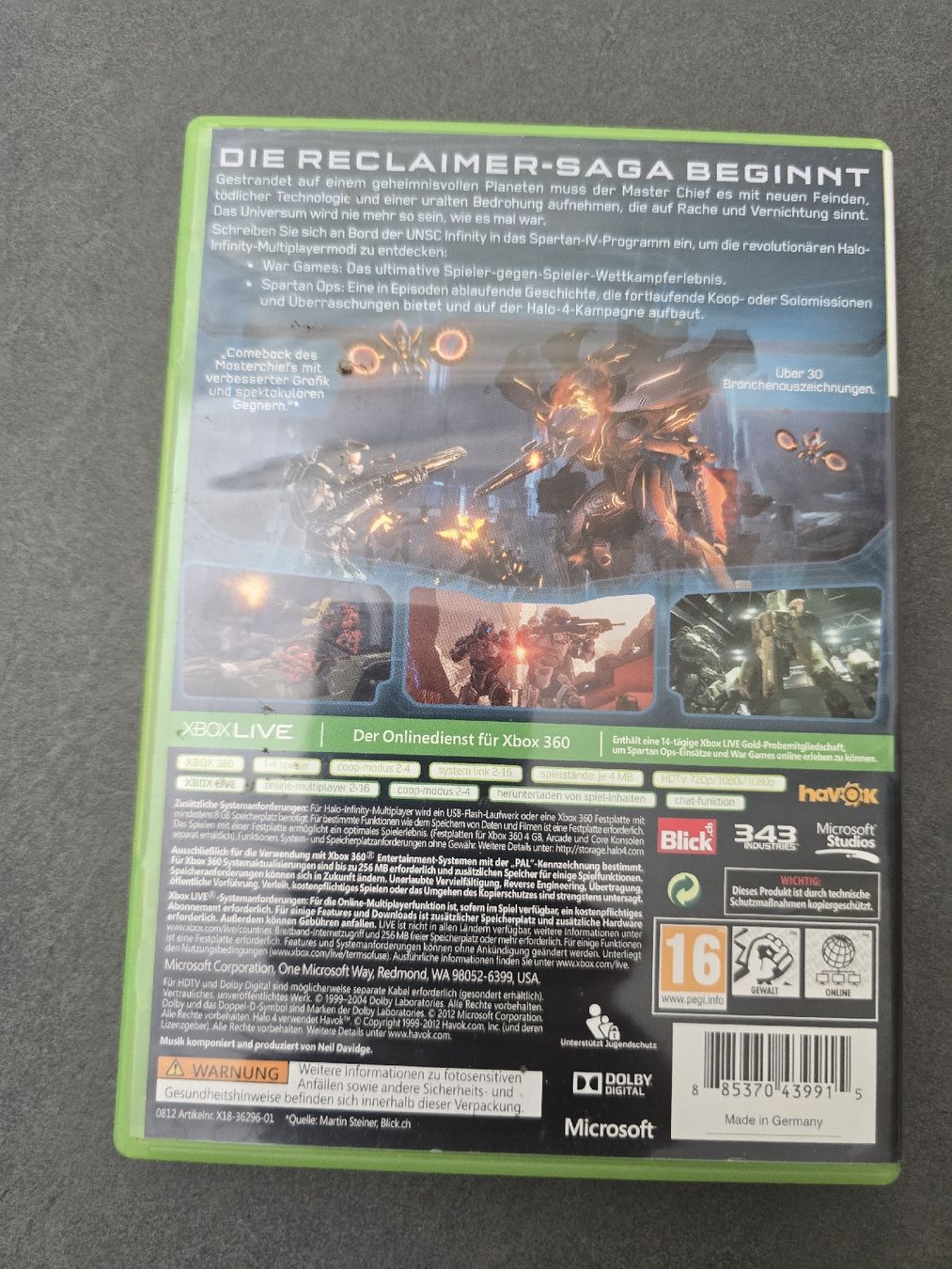 Microsoft Giochi: Halo 4 Xbox 360 – Usato da Füllinsdorf venduto da master_mind 1