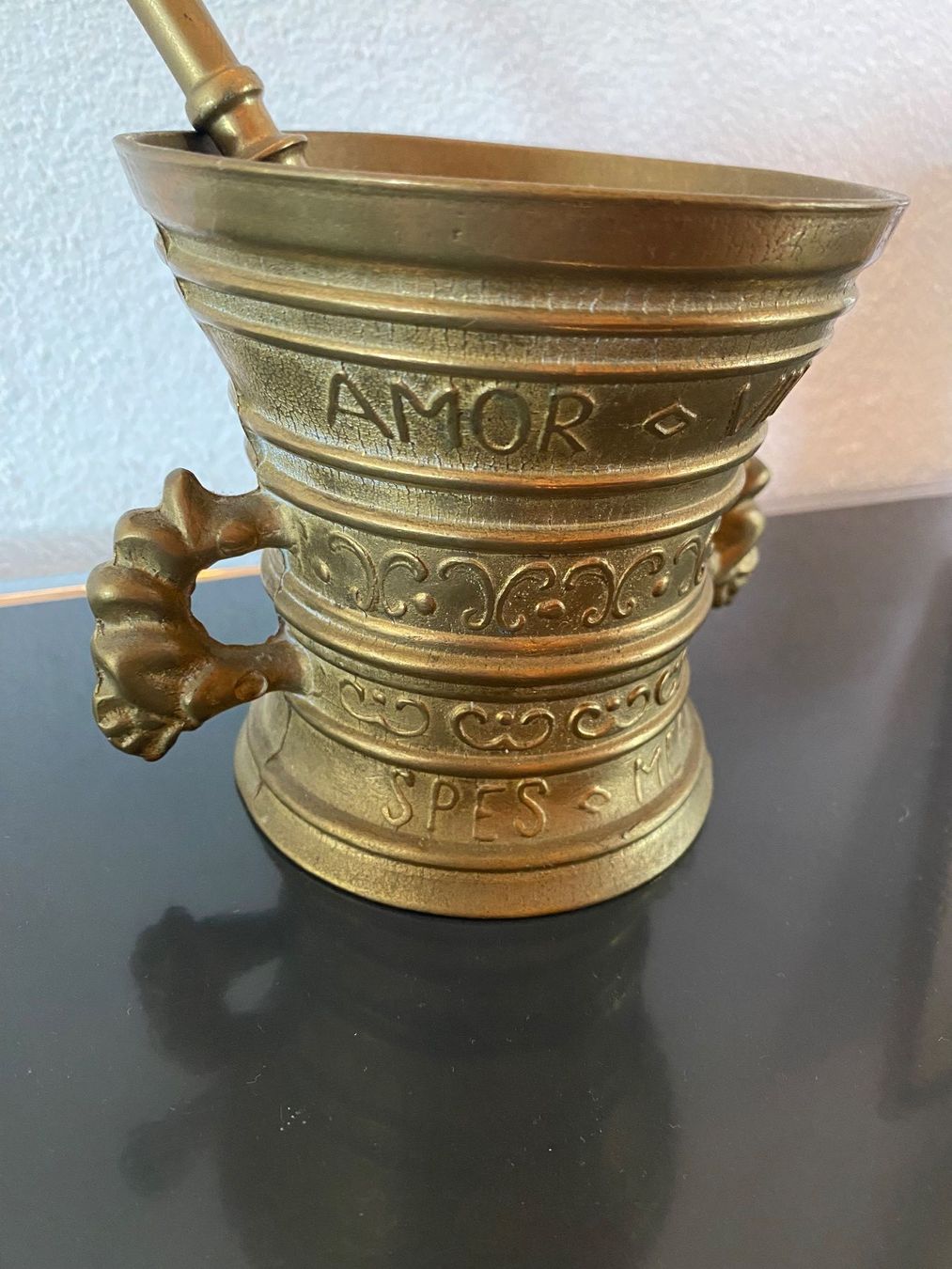 Sonstiges für das Kochen & Backen: Vintage Messing Mörser mit Stössel – Gebraucht aus Altstätten SG von mhu_k9gj 3