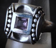 JOIELLE Silber 925 Fingerring Amethyst Gr. 59