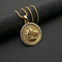 Golden Horse Pendant Necklace From Stainless Steel
