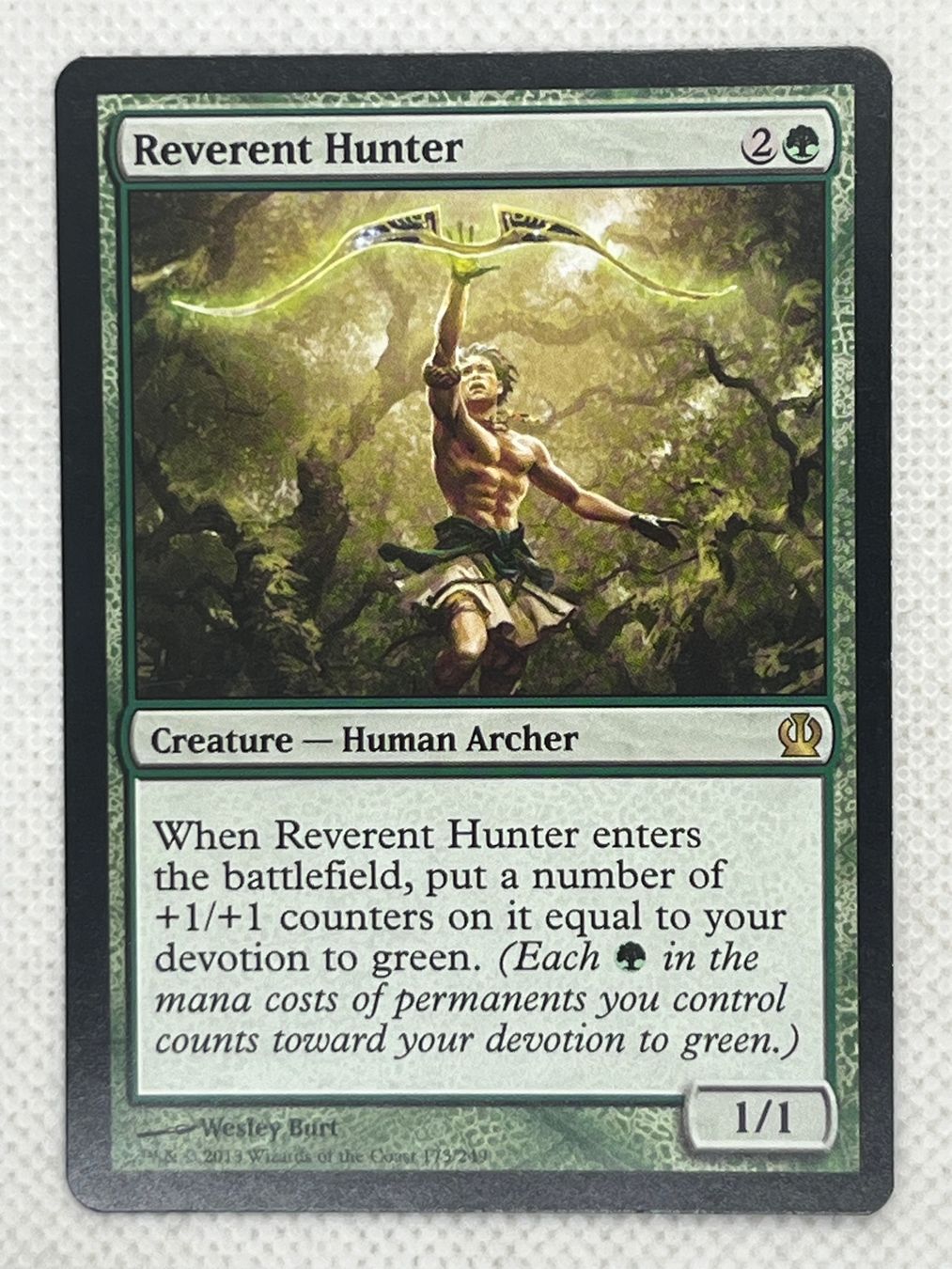 Magic The Gathering Carte collezionabili: MTG Reverent Hunter THS 173 Rare – Usato da Hinterkappelen venduto da Kim1992