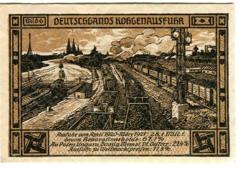 Banknoten: Notgeld "50 Pfennig. Bitterfeld 1921" – Gebraucht aus Basel von Butsch5