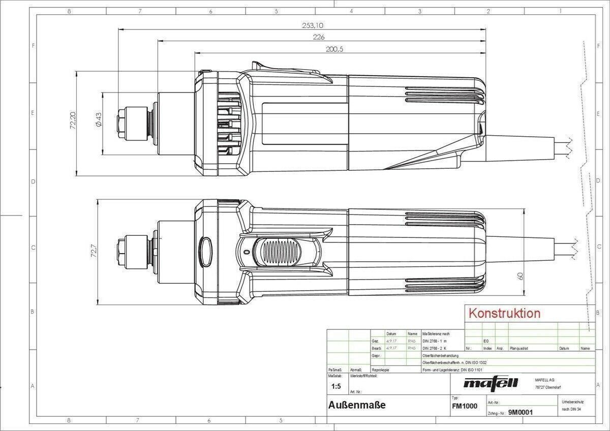 Drehen & Fräsen: MAFELL FM 1000 Fräsmotor – Neu und originalverpackt aus Bottighofen von zaap 6
