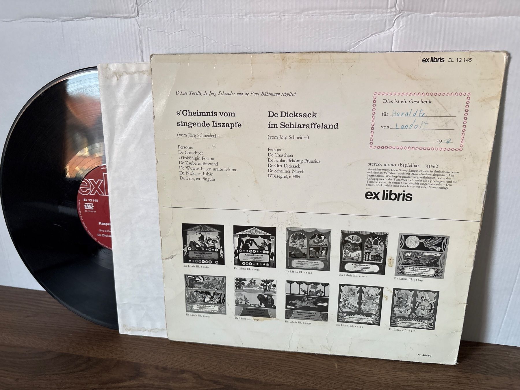 Dischi in vinile: Kasperlitheater Nr. 11 - Schallplatte - ExLibris - 1972 – Usato da Andwil SG venduto da Rainboli 1