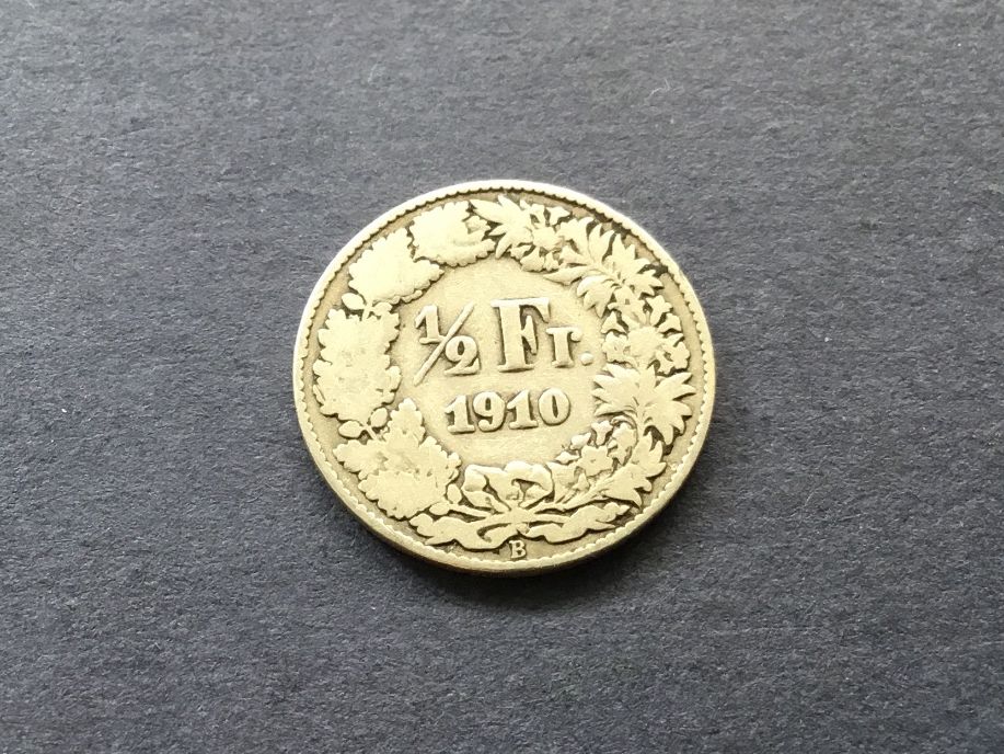 Tutti le monete: 50 Rappen 1910 – Usato da St. Margrethen SG venduto da alfapeugeot10
