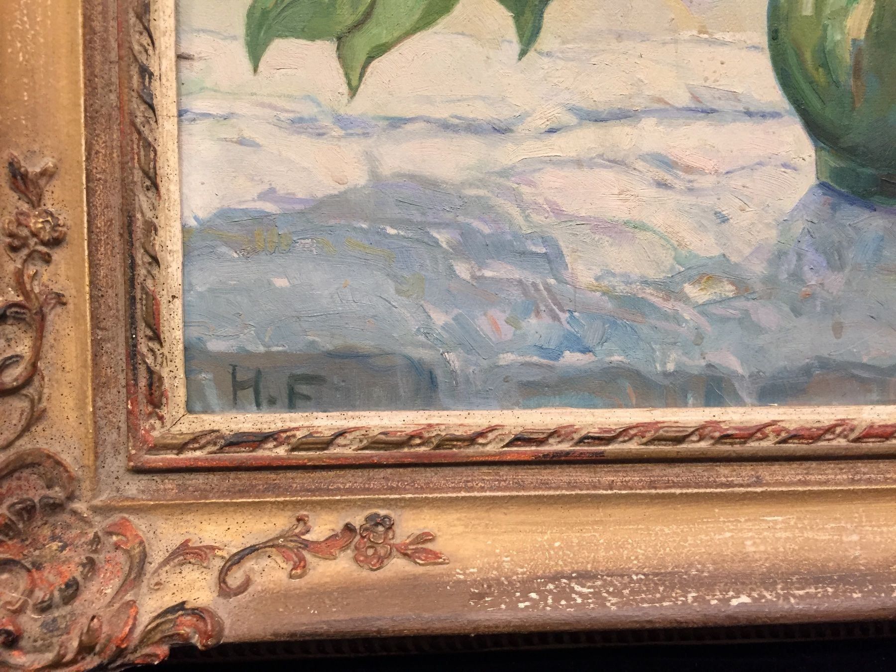 Dipinti: Gemälde Flieder   76x70cm – Usato da Zürich venduto da Artnuvo 5
